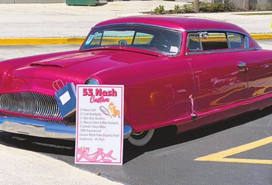 antique car for car show at Freedom Square of Seminole senior living community