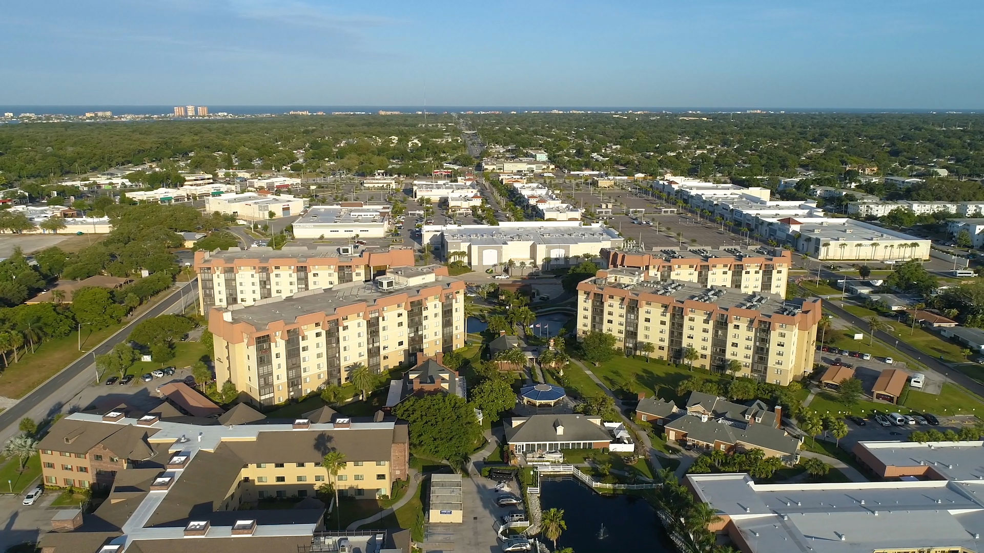 aerial view of Freedom Square of Seminole