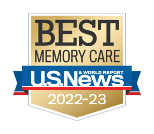 best memory care by Us News badge