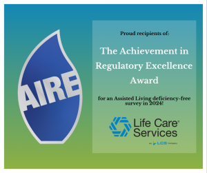 LCS's Award for Achievement in Regulatory Excellence