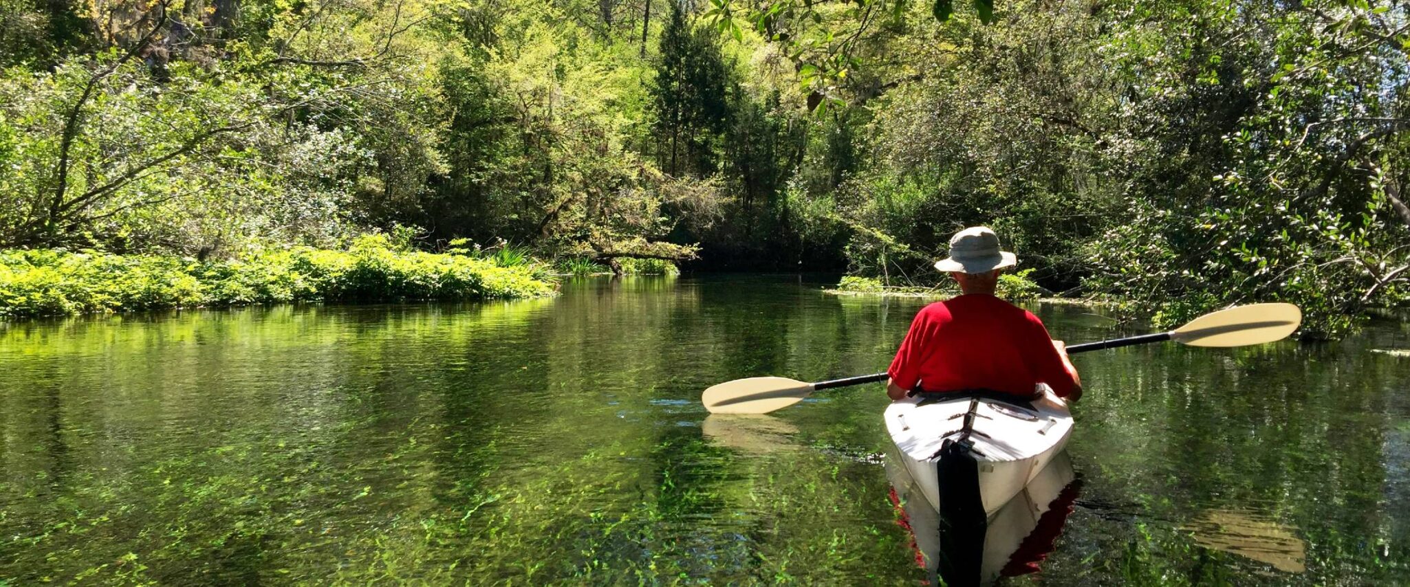 senior kayaking in florida